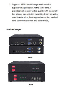 1080P 2 cổng <span class=keywords><strong>VGA</strong></span> KVM sợi Extender trên SMF lên đến 20Km LC <span class=keywords><strong>VGA</strong></span> để sợi quang máy phát và máy thu với USB2.0 Mic âm thanh - Product Image 5