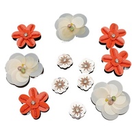 Perles à ongles faites à la main, paillettes colorées en PVC à la mode, fleurs, autocollants en tissu personnalisés pour costumes de scène brillants, chaussettes, chaussures