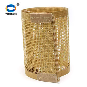Bandas transportadoras de malla abierta de PTFE Kevlar 6010 4X4 con empalme castellado/empalme tipo clip/empalme espiral PEEK/empalme tipo bovino/empalme tipo cocodrilo - Product Image 1