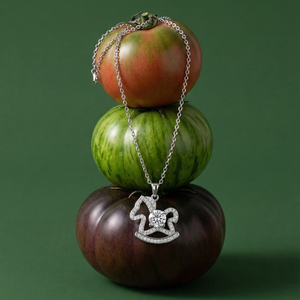 Nouveau Collier Pendentif Cheval Carrousel en Argent 925 avec Moissanite, Bijou du Zodiaque Chinois 2026, Cadeau pour Femme - Product Image 3