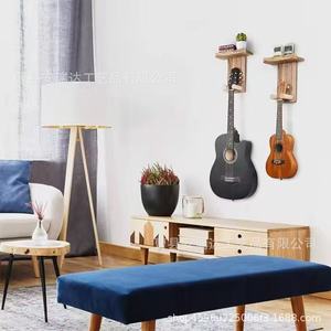 Soporte de Pared para Guitarra de Madera Maciza, Soporte para Ukelele, Bajo, Erhu, Tipo Gancho, Soporte Duradero para Instrumentos Musicales, para Uso en Sala de Estar - Product Image 2