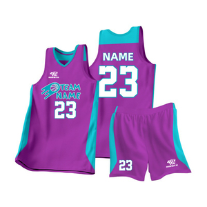 Ensemble de <span class=keywords><strong>basket</strong></span>-ball pour filles avec logo personnalisé OEM-Uniforme en jersey à sublimation avec numéro de club d'équipe cousu ensemble de vêtements de <span class=keywords><strong>basket</strong></span>-ball d'été - Product Image 3