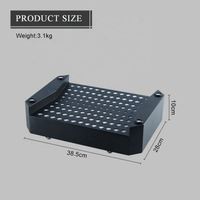Présentoir d'angle LED classique en métal pour bouteilles, effet ciel étoilé, Glorifier VIP XO pour bar lounge et soirées
