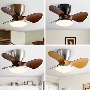 Led <b>Ceiling</b> <b>Fan</b> Light With Fixed Blades For Bedroom Balcony 5-10 Sqm Silent Inverter Design - Product Image 1