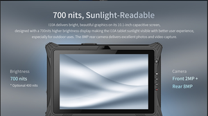 10.1 inch Rugged Windows tablet với Máy Quét Mã Vạch, IP68, GPS, NFC, 4 gam LTE | công nghiệp cầm tay PC - Product Image 4