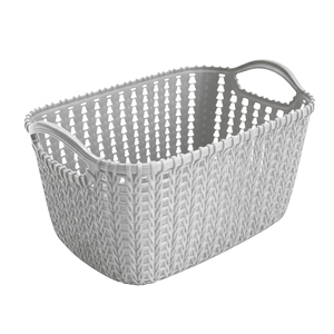 Panier de rangement en plastique ELE-GATE taille L, design tricoté, pour la maison et le bureau - Product Image 2