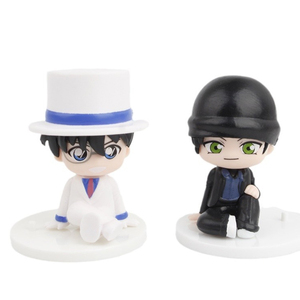 Set di 8 Statuette Anime <span class=keywords><strong>Detective</strong></span> Boy da 7cm, Mini Personaggi Risolutore di Misteri in PVC, Giocattoli Sorpresa in Scatola Misteriosa - Product Image 3