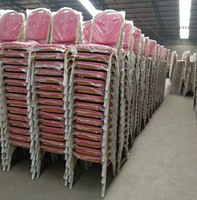 Chaises de banquet métalliques pour fêtes, vente en gros à prix réduit