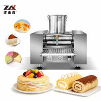Machine à Crêpes Commerciale Multifonction Automatique pour Crêpes, Gâteaux et Pancakes Mille-Feuilles