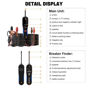 Probador de Circuitos Automotrices VDIAGTOOL V200PRO 12V 24V de EE. UU., Herramienta de Diagnóstico Digital con Prueba de Componentes, Relés, Fusibles y Diodos - Product Image 5