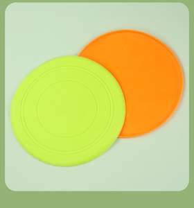 Toptan özel çevre dostu Pet kauçuk oyun matı açık köpek eğitim oyuncak atma silikon frizbi oyunu egzersiz - Product Image 4