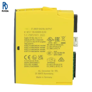New 6ES7136-6DB00-0CA0 6es71366db000ca0 PLC ET 200SP Digital Output Module Stock in Warehouse - Product Image 1