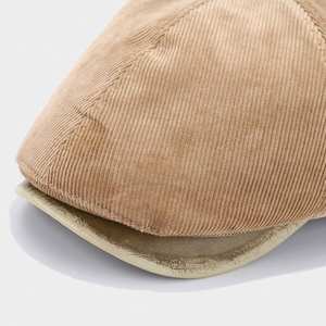 Nuevo Sombrero de Pana Estilo Retro Literario, Ajustable, para Hombre y Mujer, Moda Coreana de Otoño e Invierno, Boina - Product Image 3