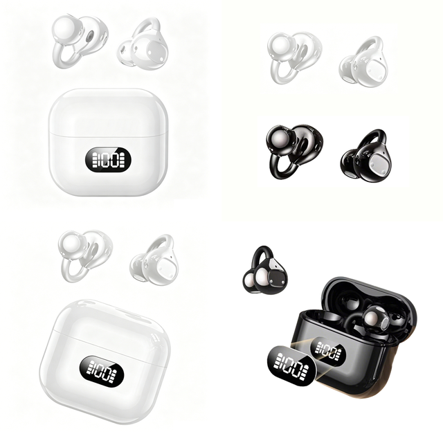 BT 5.4 Wireless Ear Phone Deep Bass Stereo OWS Clear Calls Earbuds with LED Display for Travel Mobile Accessories Wholesale