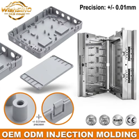 Boîtier en plastique ABS+PC sur mesure, moulage par injection, outillage OEM, moulage pour l'électronique, instrument industriel