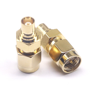 Chất lượng cao đồng thau tần số cao mcx nữ để SMA công cộng ống dẫn sóng Bộ chuyển đổi RF đồng trục 50 ohm kết nối MCX-K/SMA-J - Product Image 6