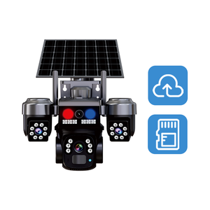 Caméra solaire YAG V380 Pro 12mp à 3 objectifs, caméra haute résolution, sans carte SIM et sans Wifi, IP <span class=keywords><strong>TPZ</strong></span>, caméra de sécurité extérieure avec batterie - Product Image 4