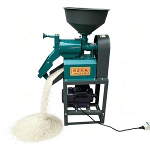 Machine à décortiquer le riz combinée automatique commerciale avec moteur à essence Ang - Product Image 1