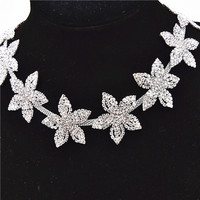 Chaîne fantaisie en strass soudés, forme de croissant, œil de cheval, couleur AB, couture, ceinture de robe de mariée, accessoires vestimentaires, décoration de bijoux DIY