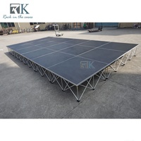 Plateforme de scène pliable Smart Stage 18 mm, installation facile, plateforme de scène pour concerts