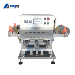 Hot Sale Automatic Fast Food Tray Instant Breakfast Cereal Noodles Food Industry Tray Cup Sealing Machine