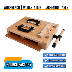 <b>Woodworking</b> Bench With <b>Clamps</b> And Handle High Rigidity - Product Image 5