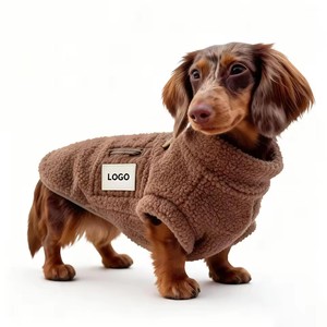 Vêtements de luxe simples et décontractés pour Teckel, sportifs, écologiques, en polaire pour bouledogues français, teckels, golden retrievers. - Product Image 1