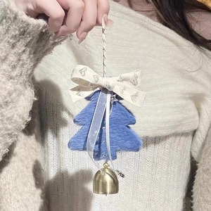 Korean Style Cloth Christmas Ornaments Trendy Christmas Tree Bell Pendants Door Wall Hangings Plush Car Charms Christmas - Product Image 2