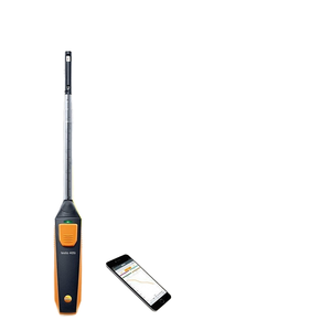 Detu Testo405i Hotline Anemometer IP67 Rated 30m Probe Length <b>Wireless</b> for Connection Mobile Phone/Tablet APP Supports - Product Image 1