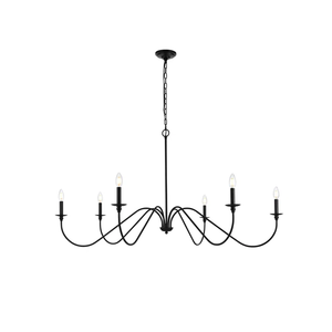 Công Nghiệp 6-Ánh Sáng Nến Phong Cách Thay Đổi Độ Sáng Cổ Điển Nến Đèn Chùm Phòng Khách Tối Giản Đa Cánh Tay Lớn Mặt Dây Chuyền Đèn - Product Image 6