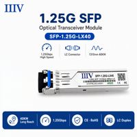 Module émetteur-récepteur optique SFP 1,25 Gbit/s 1310 nm SMF Duplex LC 40 km LX pour télécommunications et commutateur réseau Ethernet 1000Base