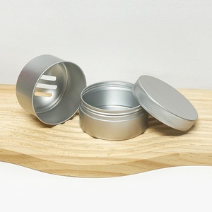 En Stock: Envase Redondo de Aluminio para Jabón con Bandeja Interior de Drenaje para Baño - Product Image 2
