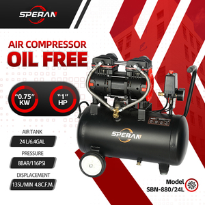 <span class=keywords><strong>Compresor</strong></span> <span class=keywords><strong>De</strong></span> <span class=keywords><strong>Aire</strong></span> SPERAN 1Hp 24L 8Bar <span class=keywords><strong>Pequeño</strong></span> Eléctrico Refrigerado por <span class=keywords><strong>Aire</strong></span> Silencioso Sin Aceite <span class=keywords><strong>para</strong></span> <span class=keywords><strong>Pintar</strong></span> con Aerosol - Product Image 1