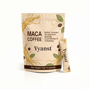 Café de Ginseng y Maca de Marca Privada OEM, Suave, Apoyo Interior, Vitalidad y Confianza, 10g*10 Sobres, Bebida Herbal Instantánea para el Bienestar - Product Image 1