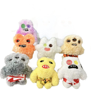 Nuevo 11cm encantador feo diente monstruo tesoro tercera generación moda muñeca peluche laboratorio monstruo colgante llavero - Product Image 1