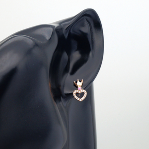 <span class=keywords><strong>Boucles</strong></span> <span class=keywords><strong>d</strong></span>'<span class=keywords><strong>oreilles</strong></span> <span class=keywords><strong>pendantes</strong></span> en argent 925 plaqué or, petites et <span class=keywords><strong>d</strong></span>élicates, en forme de cœur, prix de gros en vrac pour les petites filles - Product Image 3