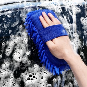 Chất Lượng Cao Nhà Bếp Rửa Găng Tay Sợi Nhỏ Chenille Miếng Bọt Biển Găng Tay Cửa Sổ Xe Rửa Găng Tay Nhà Làm Sạch Mitt - Product Image 1