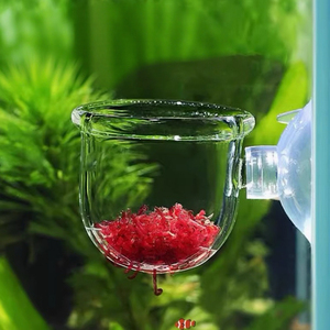 Fabriek <span class=keywords><strong>Aquarium</strong></span> Decoratie Opknoping <span class=keywords><strong>Aquarium</strong></span> Mini Kristal Acryl Glas Water Planten Cilinder Beker Voeding Accessoires - Product Image 2