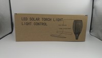 Nouvelle conception de lampe torche solaire de jardin à 96 LED, décoration paysagère extérieure, étanche, flamme IP65, panneau solaire à plusieurs puissances, batterie