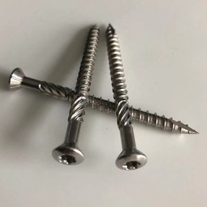 Vis autoperceuses à tête fraisée en acier inoxydable 316, classe 8.8, métriques, pour terrasses en bois, fixations à tête plate pour la construction en bois - Product Image 3