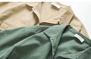 Tela de sarga de tejido Calvario para pantalones y chaqueta, tejido grueso de alta calidad, 100% algodón, 200gsm, lavado con arena, venta al por mayor - Product Image 3