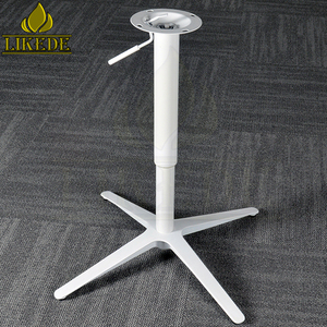 Moderner Aluminium-Drehtischfuß Höhenverstellbar 4-Bein-Tischgestell für Heimbüro-Schreibtisch und Kleintisch - Product Image 3