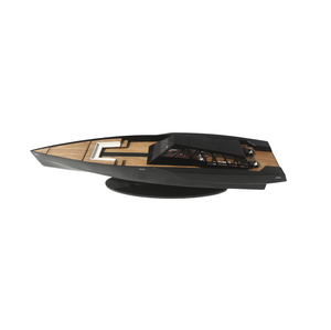 Service de vente en gros personnalisé WALLY POWER 118 NOIR PEINT Modèle de bateau rapide moderne en bois artisanal de qualité supérieure - Product Image 1