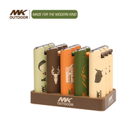Boîte à cigarettes électrique MK Spark Plus avec porte-briquet, étui à cigarettes en métal, boîte de présentation de briquet, support jetable, couleurs personnalisées