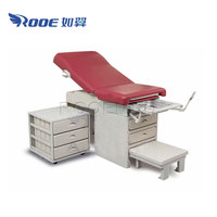Table d'examen de chaise d'examen gynécologique médical A-S106 avec armoire latérale mobile