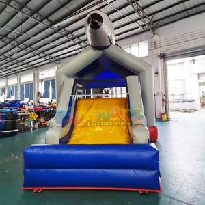 Commercial space shuttle themed inflatable bounce house combo with a slide party jumping <b>bouncy</b> <b>castle</b> - Product Image 4