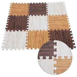 Interlocking EVA <strong>Foam</strong> Wood Grain <strong>Floor</strong> Mat Exercise Puzzle Mat <strong>Soft</strong> Gym Tiles - Product Image 6