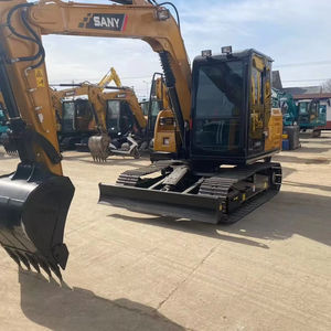 Excellente pelle hydraulique Sany 75 d'occasion, modèle 2022, pompe moteur, engrenage, godet de 0,4 m³, poids opérationnel de 7800 kg - Prix bas - Product Image 1