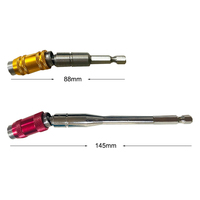 Embout de perceuse à vis magnétique à tige hexagonale de 1/4 pouces, Pivot de changement réglable, porte-embout de tournevis