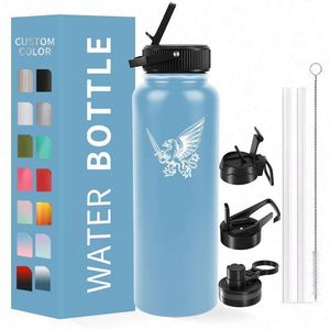 Botella de Agua Deportiva de Acero Inoxidable con Aislamiento de Doble Pared, 32 oz, para Bebidas Frías y Calientes, con Tapa, para Viaje - Product Image 6